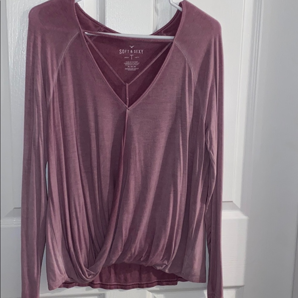 long sleeve american eagle shirt